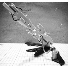 MG 1/100 ZZ 건담 FAZZ 파즈 하이퍼 메가 캐논 수지레진 조립 프라모델, 1개