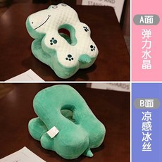 午睡枕/趴睡枕 小學生二合一抱枕 課桌午睡神器, 綠色恐龍