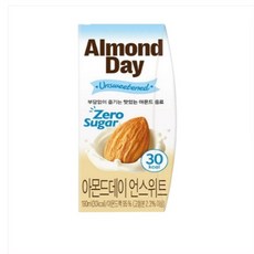 남양유업 아몬드데이 언스위트, 190ml, 192개