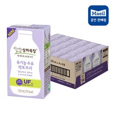 상하목장 유기농 우유, 125ml, 24개