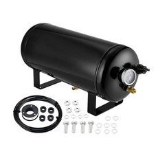 BDFHYK 15.2L(4갤런) 압축 에어 탱크 - 0.6cm(1/4인치) NPT 스레드가 있는 포트 3개 및 1cm(3/8인치) 4개 서스펜션 시스템 브레이크 타이어 팽창, 2.0 Gallon 150 PSI