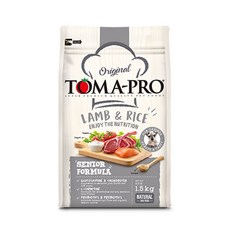 TOMA-PRO 原創 羊肉米 高齡犬飼料, 1個, 高齡犬高纖低脂【羊肉+米】, 1.5kg, 老年