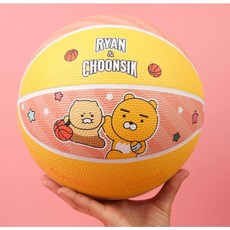 [낫소스포츠X카카오프렌즈] 농구공 라이언 & 춘식이 (6호) 귀여운 공