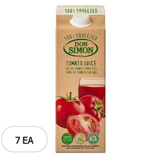 돈시몬 생과일 착즙 100% 토마토주스, 2L, 7개