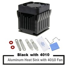 DIY 알루미늄 Northbridge 방열판 쿨러 마더 보드 라디에이터 4cm 팬 포함 PC 컴퓨터 케이스 사우스 노스, 블랙 쿨러 4010, 02 4010 Fan