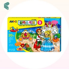 아모스 글라스데코 9번 모빌 20색 1개입 창의 꾸미기 놀이 유리그림 장식용 학습재료 미술놀이