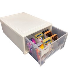 大容量 防水防潮 透明可視, 15格白色卡片收納盒, 1件