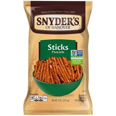 스나이더스 미니 프레첼 무지방 9 oz (255.2 g) Snyder's Mini Pretzels Fat Free 9 oz (255.2 g), 1개, 255.2g