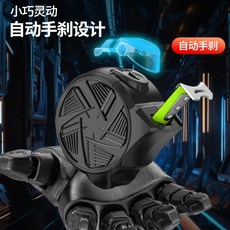自動手剎設計 熒光卷尺 自動鎖尺 高精度 耐磨, 1個, 【新款旋風】5米19寬/平挑2.3米,2把【熒光尺帶 一鍵自鎖】