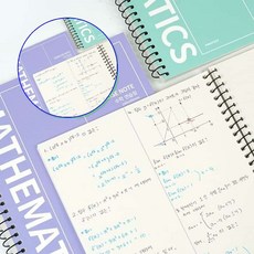 쌍문상회 연습장 종합장 필기 유선 메모 유선노트 줄노트 스프링노트 핑크풋 학생노트 노트 글로리 공책 스프링줄노트 수학노트 40872EA, 랜덤발송