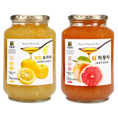 씨밀레 봉밀 유자차 2kg + 자몽차 2kg, 상세페이지 참조, 상세페이지 참조
