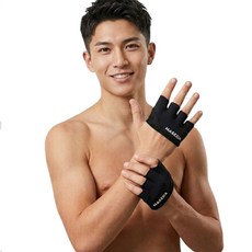 MASEDA 健身半指手套 運動訓練 防滑 透氣 灰色 粉色, 黑色, 1套