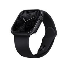 UNIQ Valencia Apple Watch 輕薄鋁合金防撞保護殼, 1個, 午夜黑