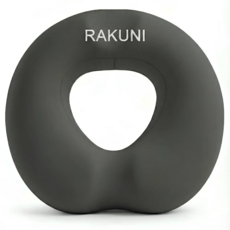 [말랑말랑] 라쿠니 메모리폼 도넛 방석, 1개, 다크차콜