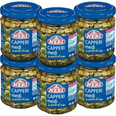 네리 소톨리 와인 식초에 담긴 케이퍼 신선하고 다양한 풍미 212g 6팩