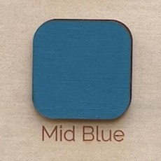 토끼 이름 나무 문 보육 장식 벽장식 선물, 8. Mid Blue