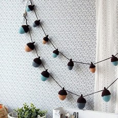 도토리 니트 가렌더 소 1p 벽장식 벽걸이 가랜드 장식 니트가랜드 벽장식가랜드 벽걸이가랜드, 1개