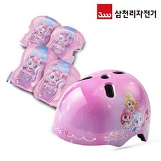 삼천리 자전거 2026 캐치 티니핑 어반 헬멧 + 보호대 2종 세트, 1개