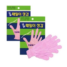 정준산업 요술 때장갑 때르메스 각질제거 손가락 모양, 분홍(손가락 모양), 2개입, 1개