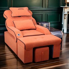 足浴沙髮電動椅按摩床足療修腳沙髮床美甲洗腳一體修腳床洗浴躺椅, A8主體+腳蹬+技師蹬+頭腰枕