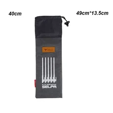 다기능 텐트 페그 파우치 땅 못 보관 가방 바람 로프 야외 여행 캠핑 용품 20 cm 30 cm 40cm, 01 40cm