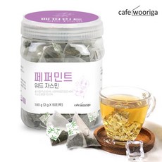 wooriga 薄荷茉莉茶三角茶包, 2g, 50個, 1罐