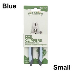 손톱깍기 스테인리스 스틸 반려동물 손톱깎이 강아지 고양이 노동력 절약 개 손질 용품, 1개, 02 blue