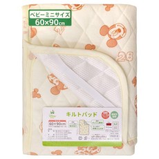un doudou 땀 흡수 베이비 매트 미니 사이즈 60×90cm 디즈니 미키 마우스 미니 마우스 면 100% 파일 원단 퀼트 네 모서리 고무 부착 Disney NZ3221-O