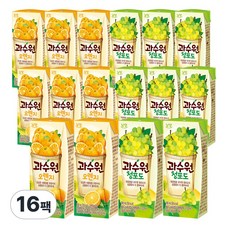 과수원 2종 각8팩 (총16팩) 오렌지8+청포도8