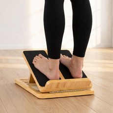 종아리 스트레칭 보드 밸런스 아킬레스건 레그릴렉서 운동 기구 LUAZ-GM60, 1개, 우드