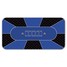 고니표 텍사스 홀덤매트 포커 테이블 매트, 로얄 블루, 대 (90x180cm), 1개