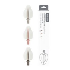 마더케이 리필형 스펀지 젖꼭지솔 리필 3p 세트, 3세트, 초코브라운 + 베이지 + 인디핑크
