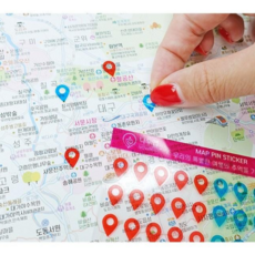 우리나라 지도 국내 여행 포스터 (핀스티커 포함) 13528138