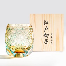 江戶切子 綺影光雕 手工威士忌杯, 1個