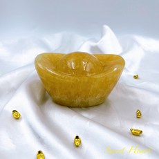 Sweet Heart 黃玉元寶 招財聚財擺飾, 大黃玉元寶10公分一入,檀香淨化