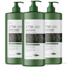 1+1+1 메르헨트 티트리 로즈마리 대용량 샴푸 1.5L 프렌치라벤더향 약산성 퍼퓸 향기좋은 청소년 미용실 지성 건성 두피, 3개
