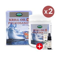 네이쳐스탑 호주 크릴오일 1000mg + 폴리코사놀 20mg 180캡슐 사은품 증정, 2개, 180정