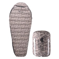 돌핀 헤비다운 거위털 침낭, 1개, 화이트카모