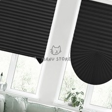 혜명잡화상사 붙이는 셀프 블라인드 90x150cm 암막형 블랙