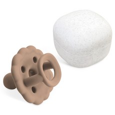 Firgi 餅乾造型奶嘴 + 專用收納盒組合, 第2階段, 巧克力, 1套