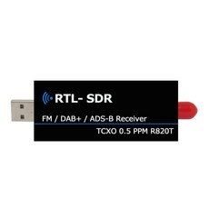 RTL2832U RTL SDR 수신기 R820T2 USB RTL-SDR 동글 0.5ppm TCXO SMA MJZSEE A300U, 검은색