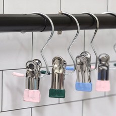 철제 집게 옷걸이 바지걸이 1P 논슬립 정리용품, 1