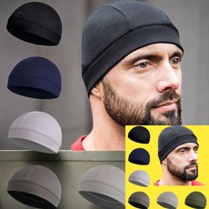 고탄력 에어메쉬 런닝 스포츠 두건 자전거모자 두건모자 스포츠두건 남자두건, 블랙