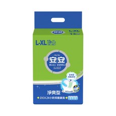 安安ANAN 成人紙尿褲 淨爽呵護型L-XL號 13片/6包, L-XL, 6個, 13