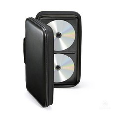 휴대용 CD 보호파우치 DVD 지퍼보관함 손잡이 하드커버 하드케이스 안전, 96매 블랙, 1개