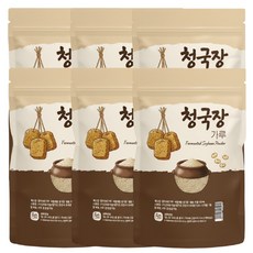 국산 청국장가루100% 청국장분말 가루 대용량 첨가물 없는 국산콩 청국장가루 나토키나제, 500g, 6개