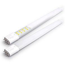 국산 LED 형광등 25W FPL 램프 호환형 45W 55W 대체 교체 2개입, 1개, 주광색