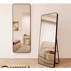 전신거울 기숙사용 침실용 매장용 고급 스탠드 거울, 라운드150x40 럭셔리골드(스탠드/벽걸이)