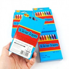 신학기 준비물 고급 미니 크레용 16색 휴대용 크레파스 선물 (12개 세트) 학용품 어린이집 유치원 학교, 1개