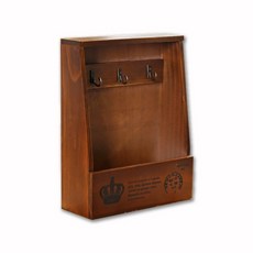 美式鄉村風 ZAKKA 做舊鑰匙手飾掛鉤盒 Z095, 做舊藍, 1個